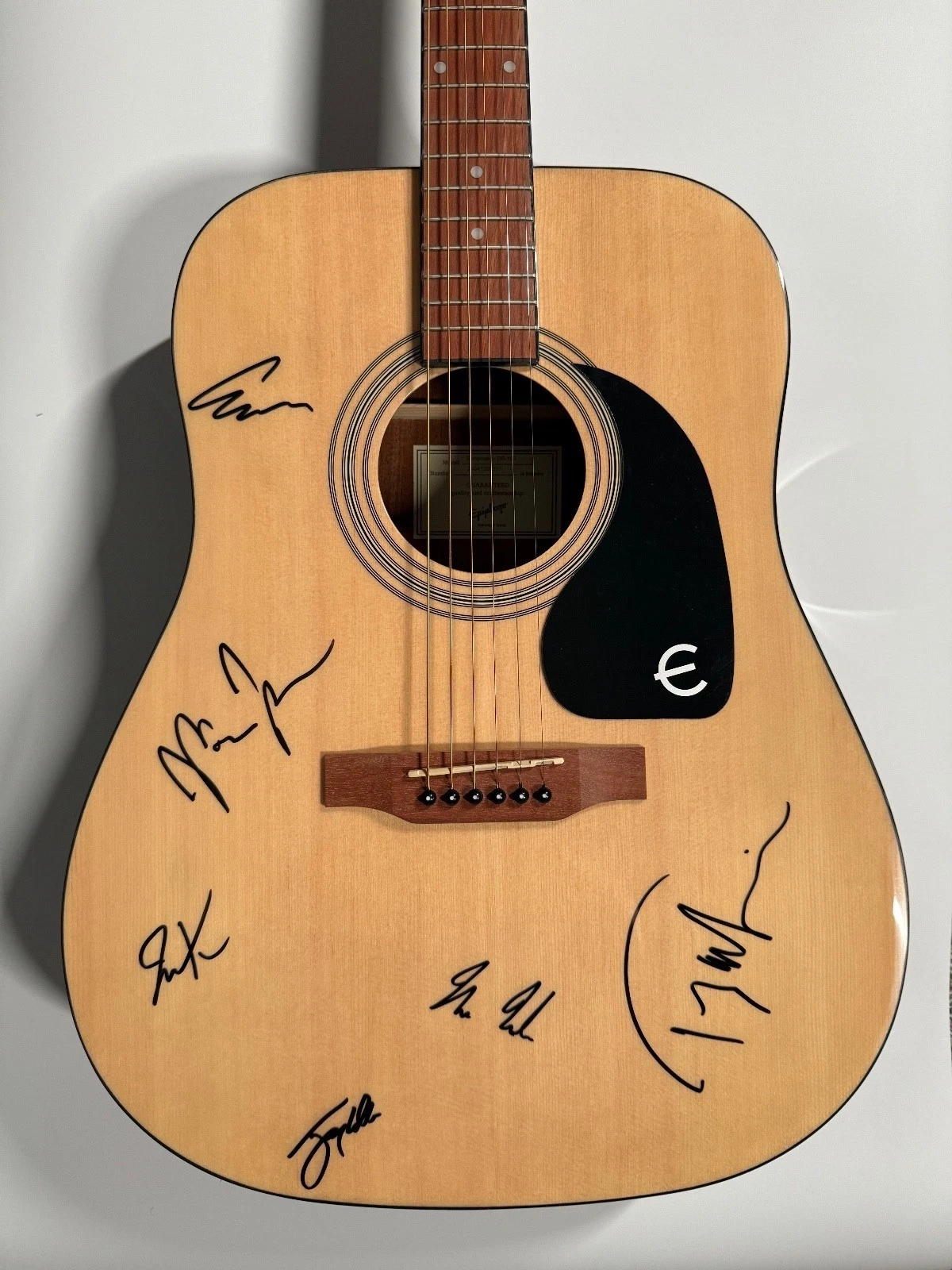 CAAMP ACOA Signed Autograph Acoustic Epiphone Guitar