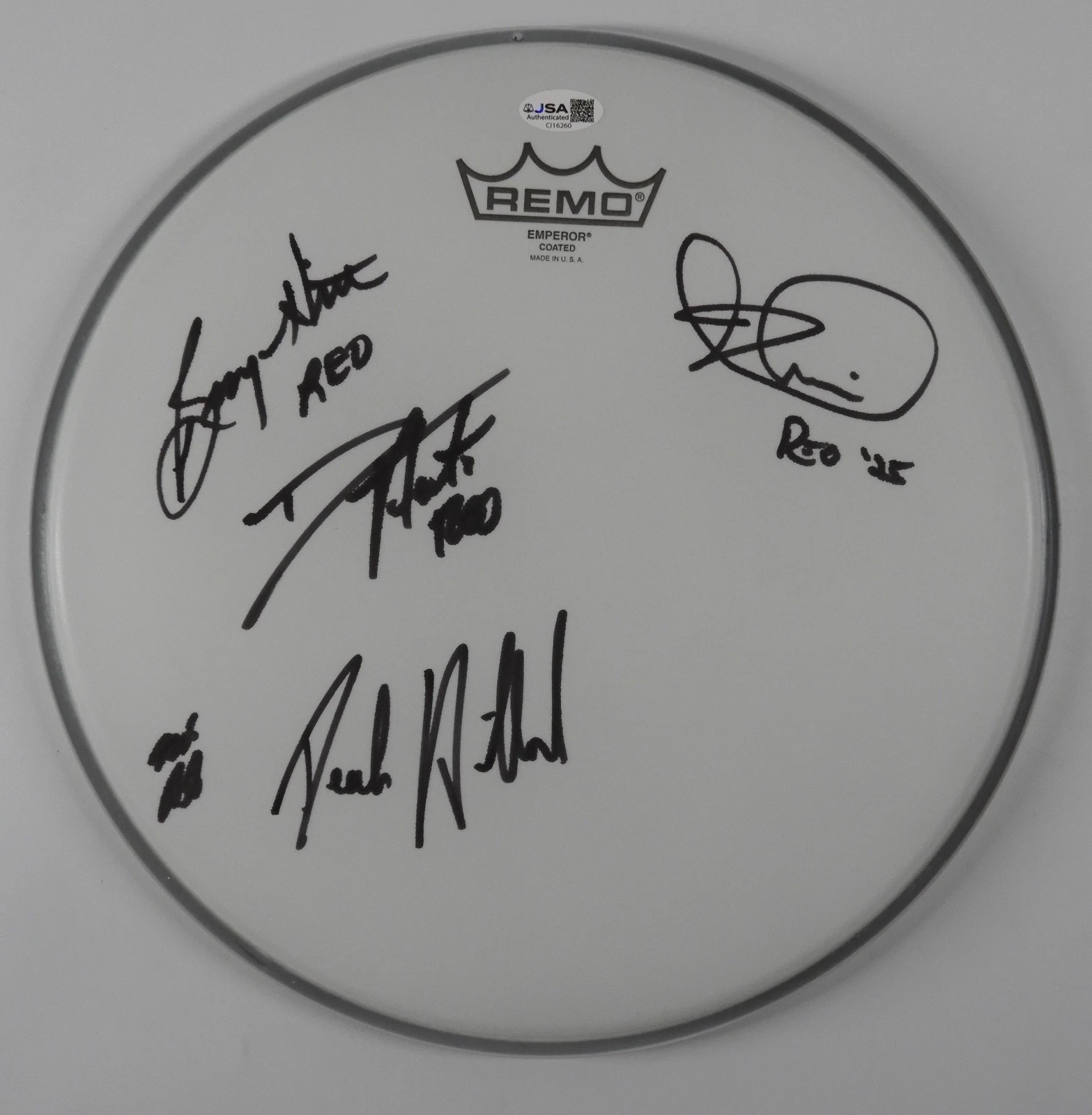 REO Speedwagon JSA Signed Autograph 12