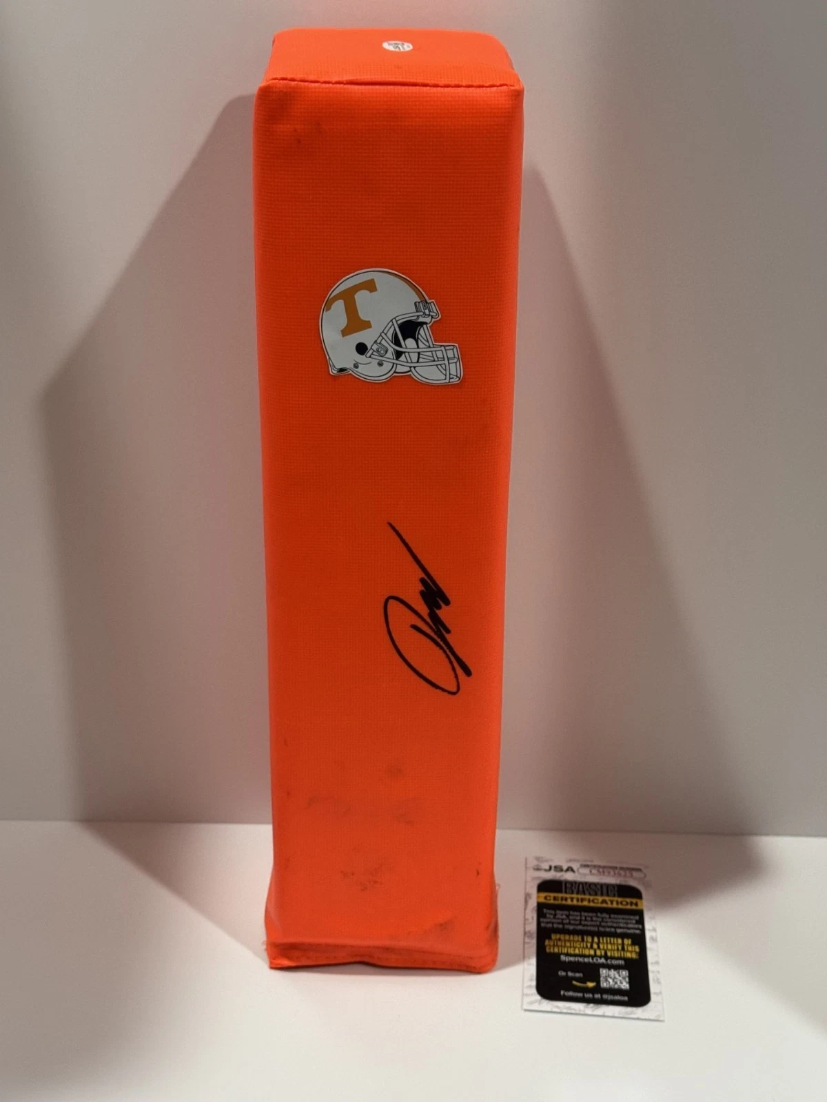 JERMOD MCCOY SIGNED TOUCHDOWN PYLON TENNESSEE VOLUNTEERS FOOTBALL JSA COA