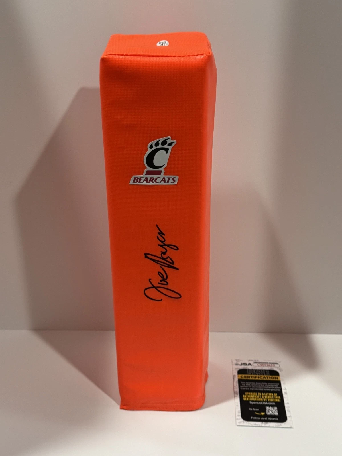 JOE ROYER SIGNED TOUCHDOWN PYLON CINCINNATI BEARCATS FOOTBALL JSA COA