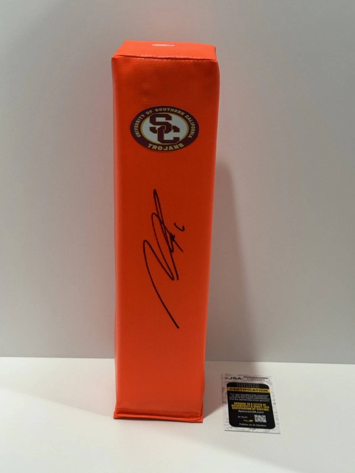 MAKAI LEMON SIGNED TOUCHDOWN PYLON USC TROJANS FOOTBALL JSA COA