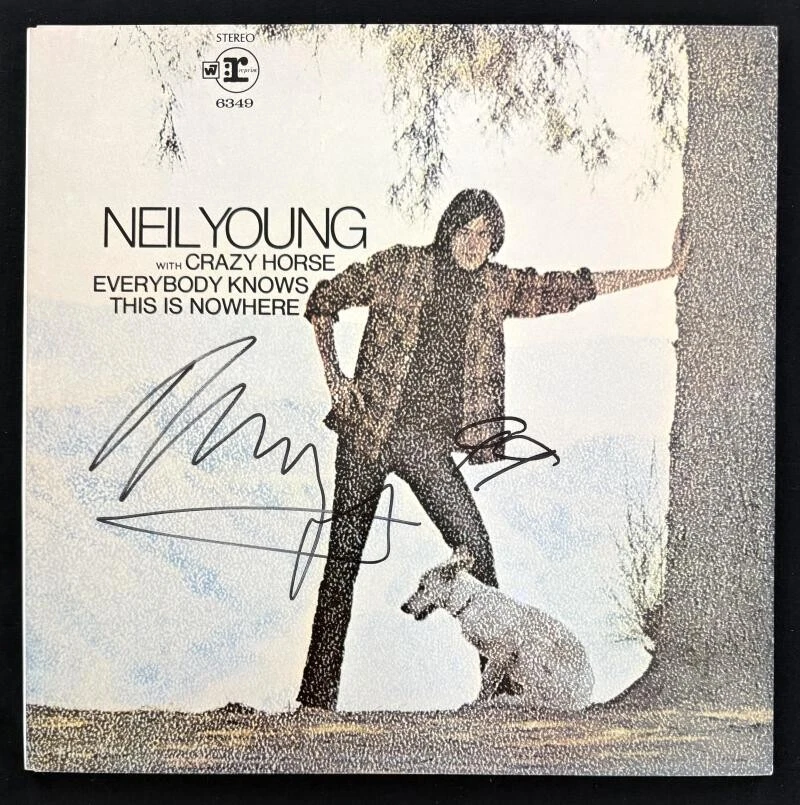 Neil Young Signed Autograph Album Record Everybody Know This Is Nowhere JSA COA