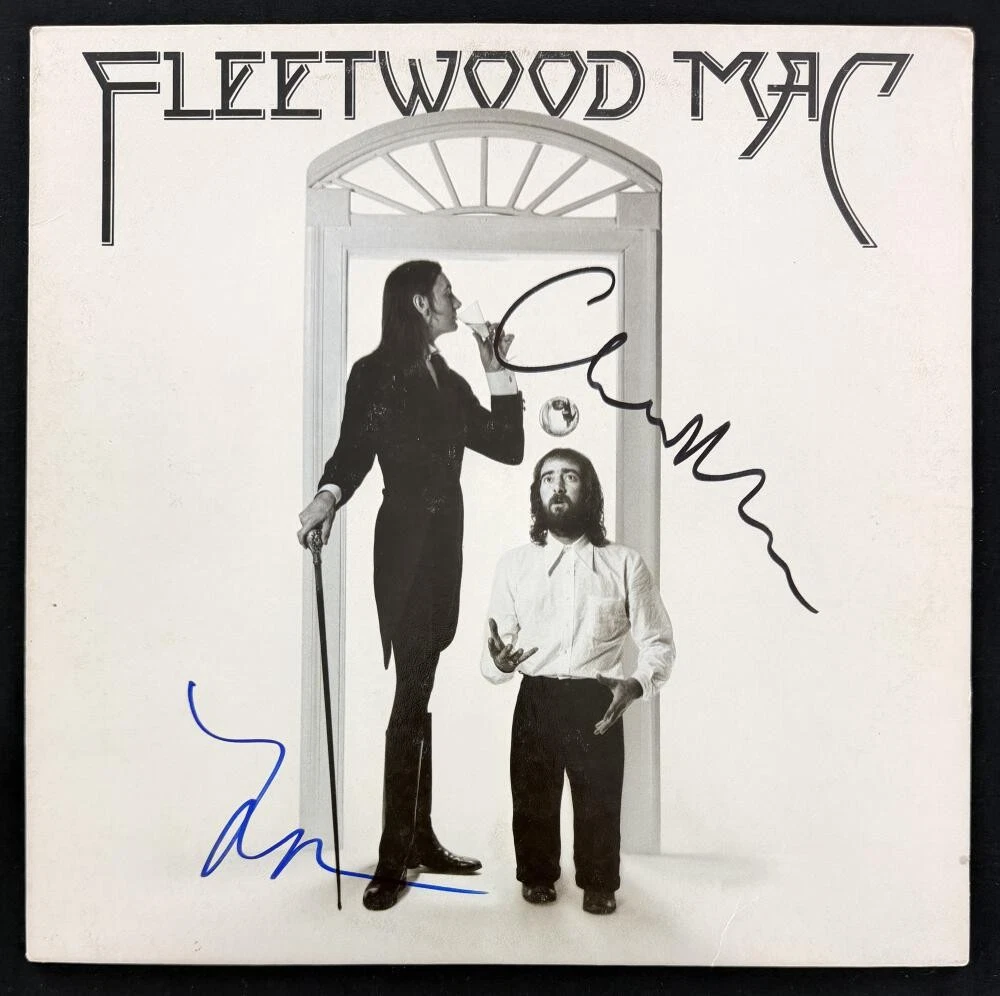 Lindsey Buckingham & Christine McVie Signed Autograph Rumours Album Record JSA