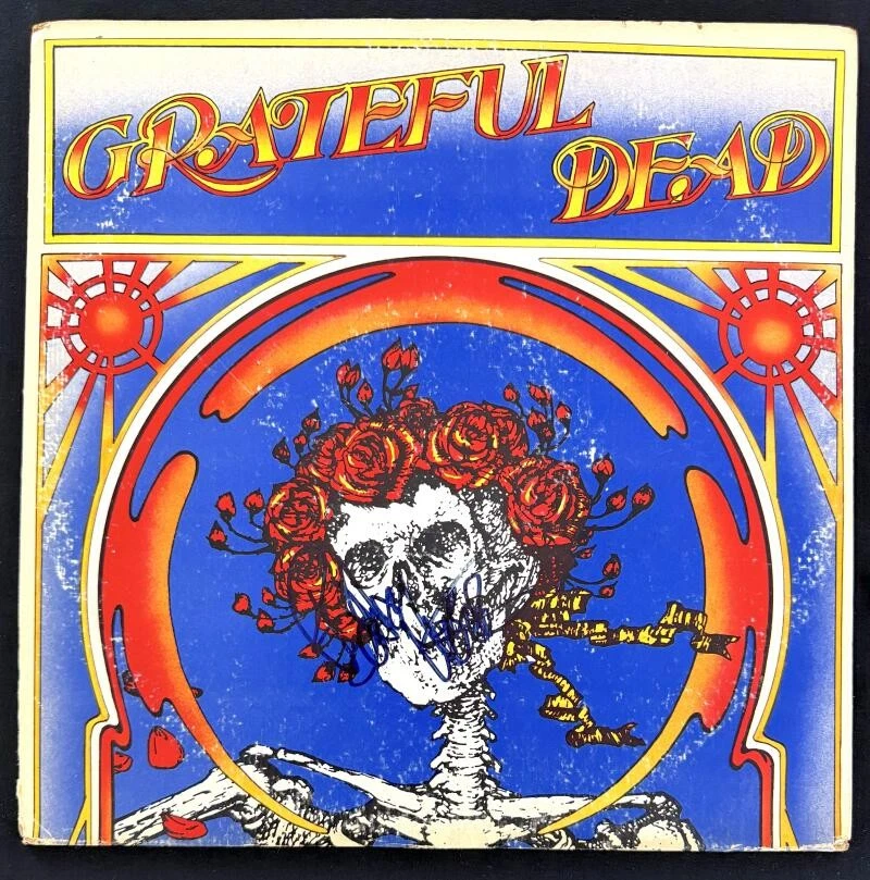 Bob Weir Grateful Dead Signed Autograph Album Record Skull and Roses w/ JSA COA