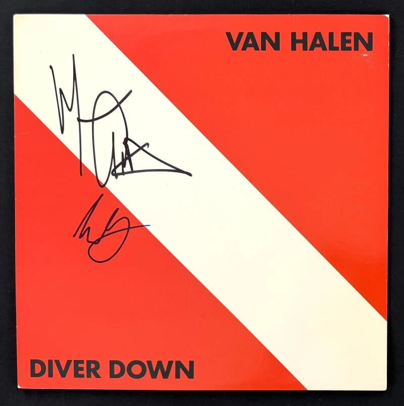 Eddie Van Halen & Michael Anthony Signed Autograph Album Vinyl Record w/ JSA COA
