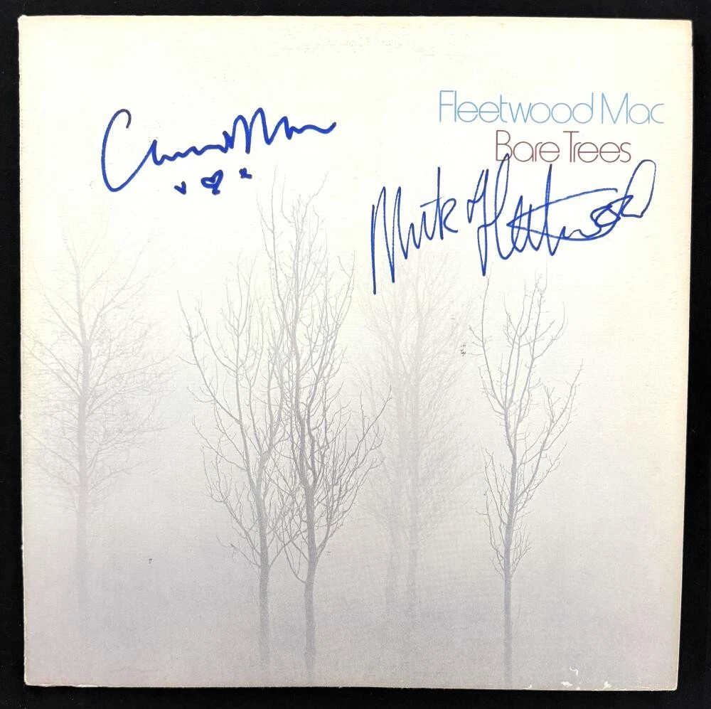 Christine McVie & Mick Fleetwood Mac Signed Autograph Album Vinyl Record JSA COA