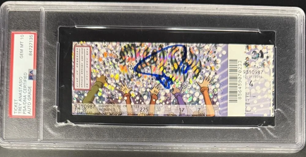Trey Anastasio Phish Signed Autograph MSG NYE 2013 JEMP PTBM Ticket PSA/DNA COA