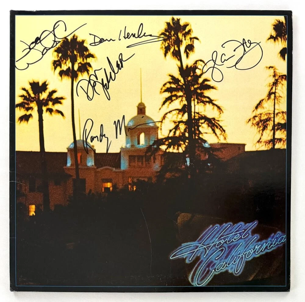 Eagles Signed Autograph Hotel California Album Don Henley Frey Walsh +2 JSA COA