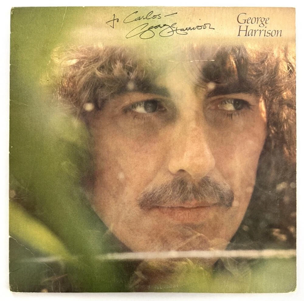 George Harrison The Beatles Signed Autograph Album Vinyl Record LP w/ JSA COA
