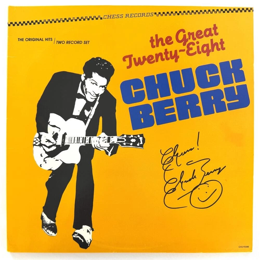Chuck Berry Signed Autograph Album Record LP - The Great Twenty Eight w/ JSA COA