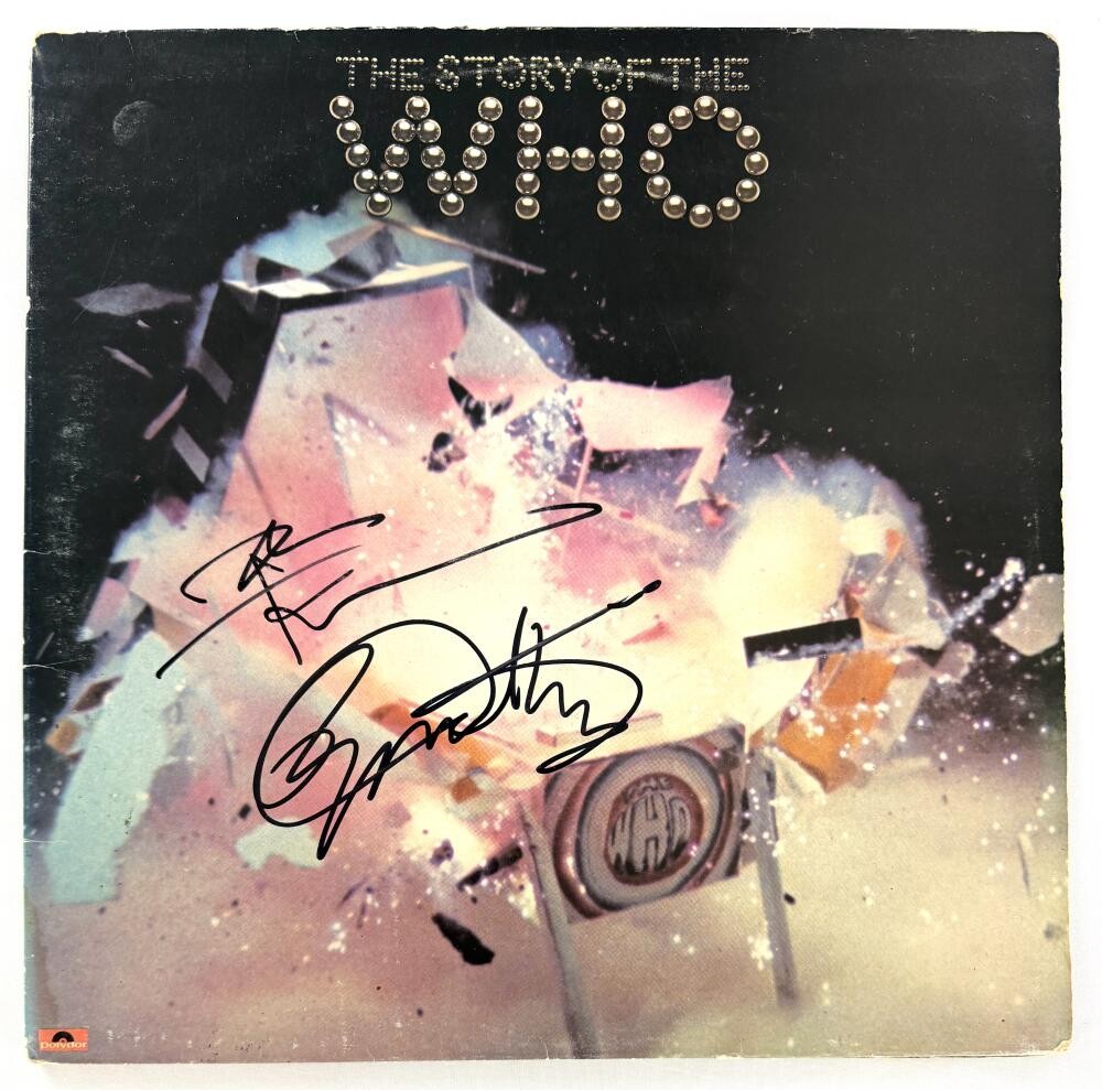 Roger Daltrey & Pete Townshend Signed Autograph The Who Album Record w/ JSA COA
