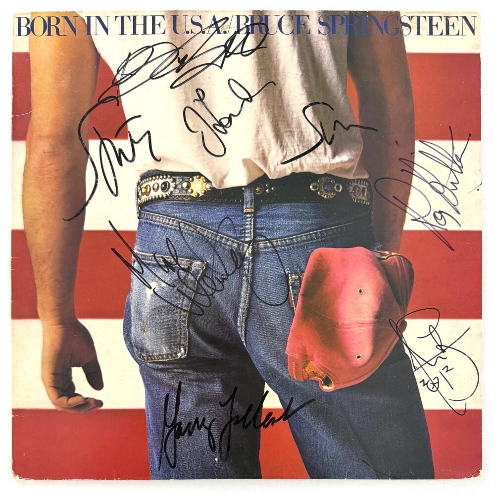 Bruce Springsteen and the E Street Band Signed Autograph Album Record w/ JSA COA