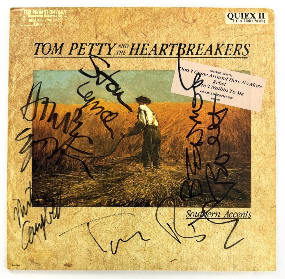 Tom Petty & the Heartbreakers Signed Autograph Southern Accents Album Record JSA