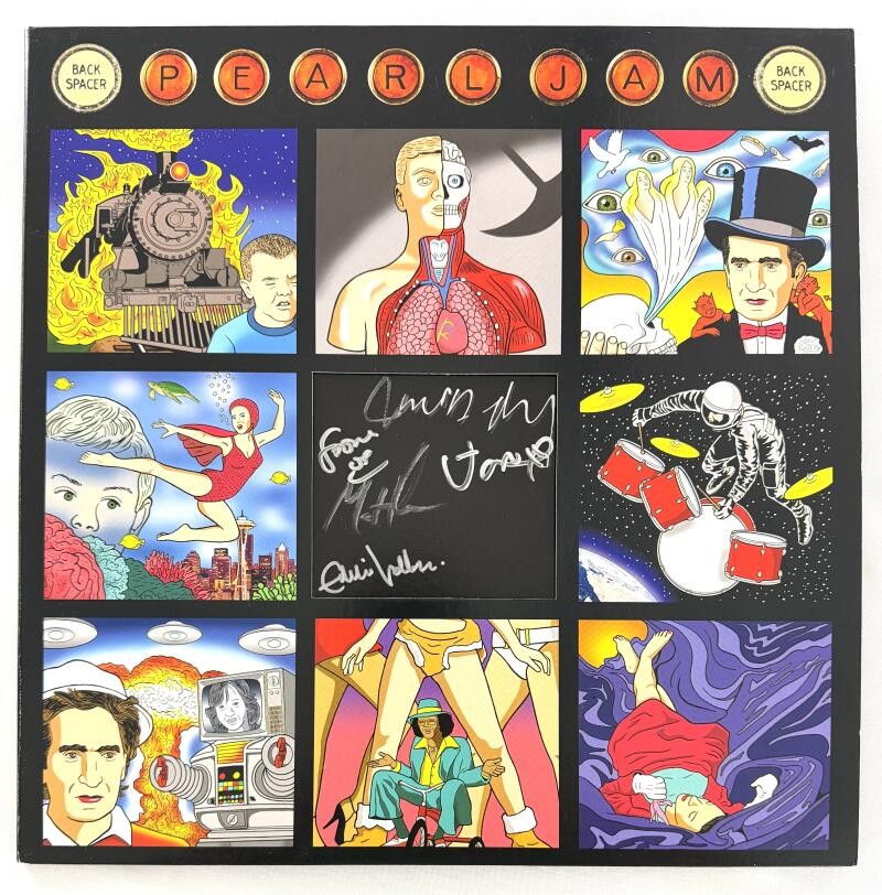 Pearl Jam Band Signed Autograph Album Record - Eddie Vedder Jeff Mike ++ JSA COA