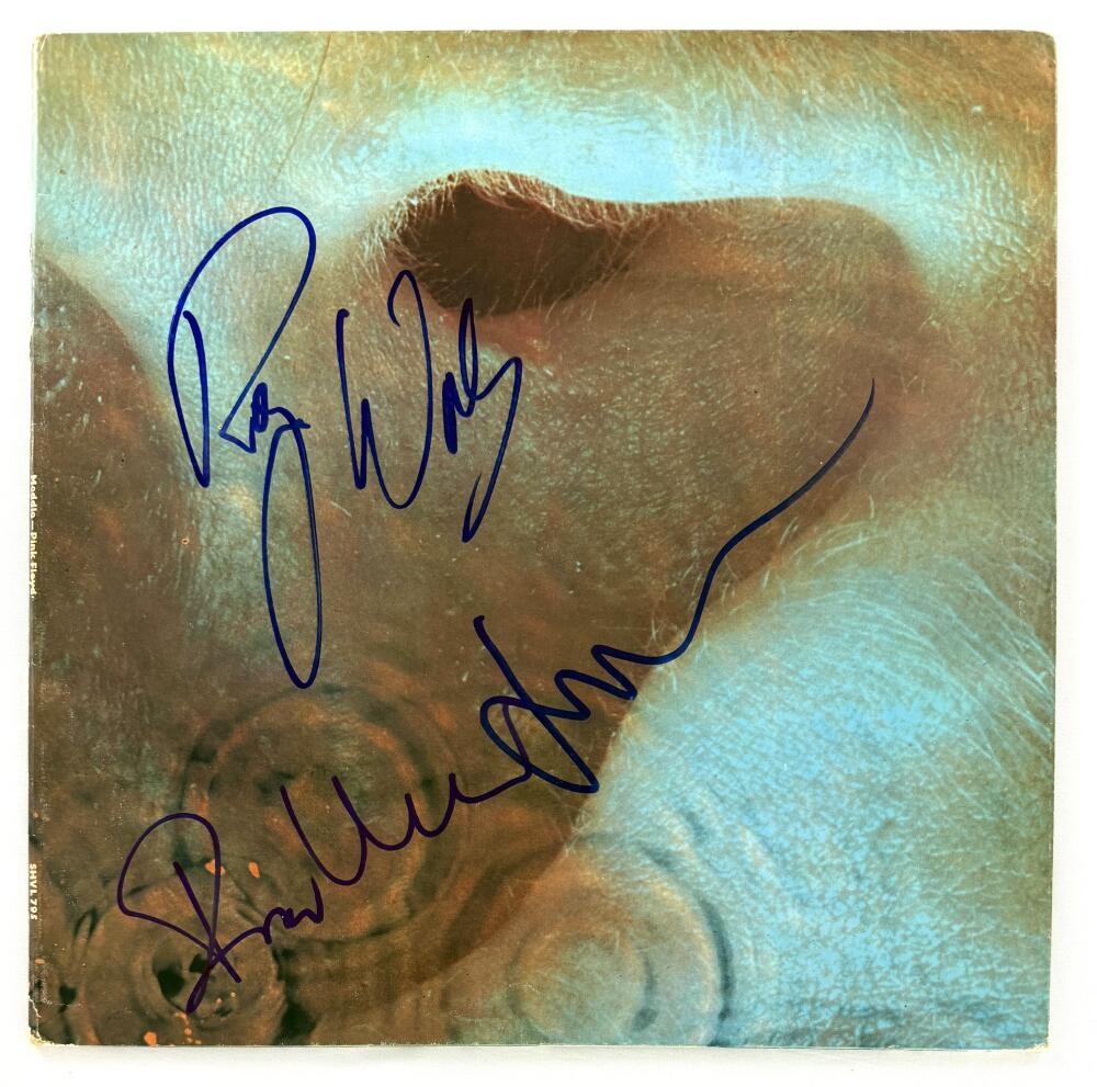 Roger Waters Richard Wright Nick Mason Signed Autograph Pink Floyd Album JSA COA