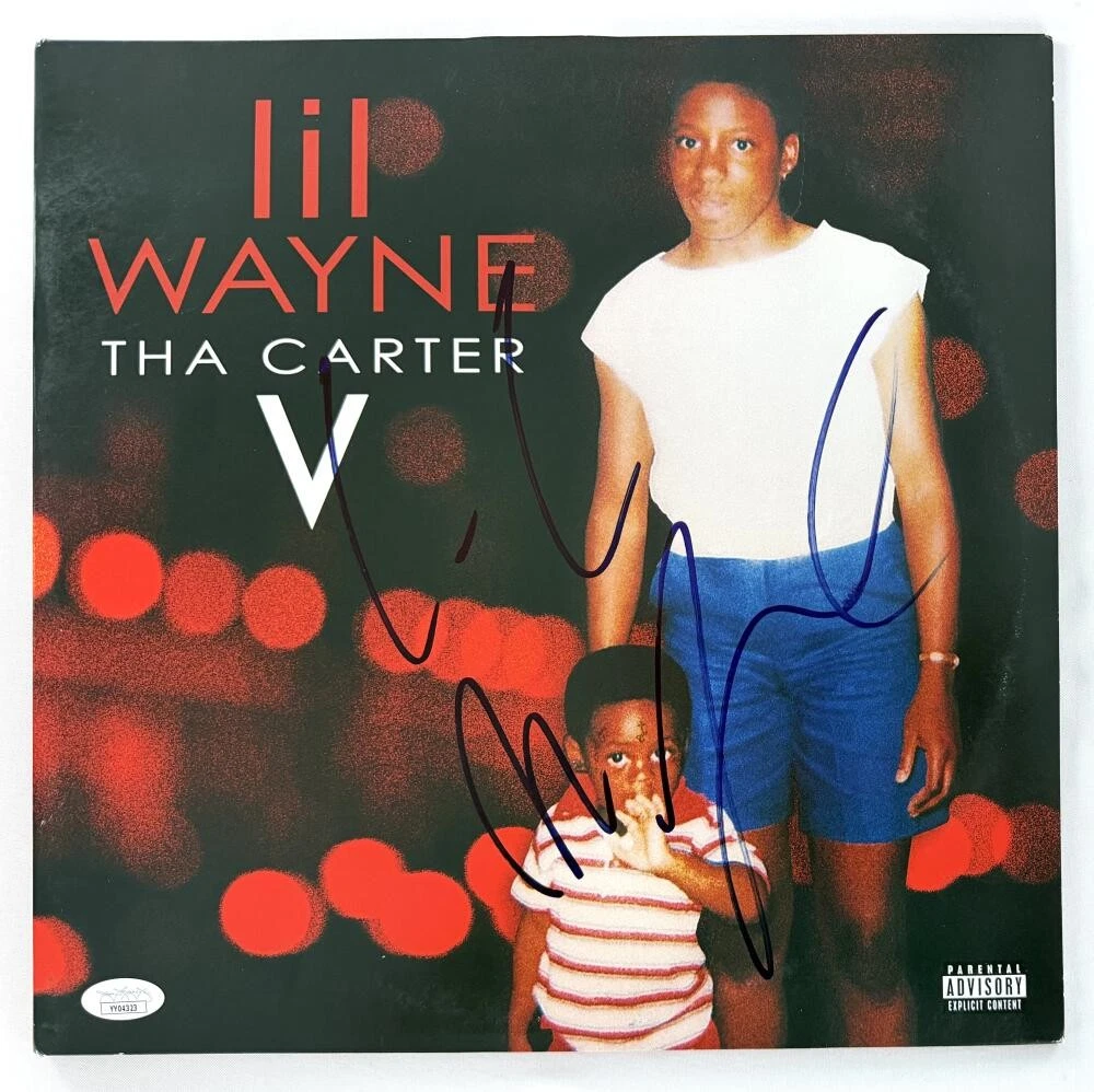 Lil Wayne Weezy F Signed Autograph Tha Carter V Album Vinyl Record w/ JSA COA