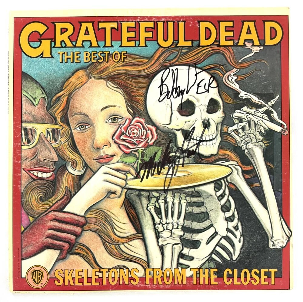 Bob Weir & Mickey Hart Signed Autograph Grateful Dead Album Vinyl Record PSA COA