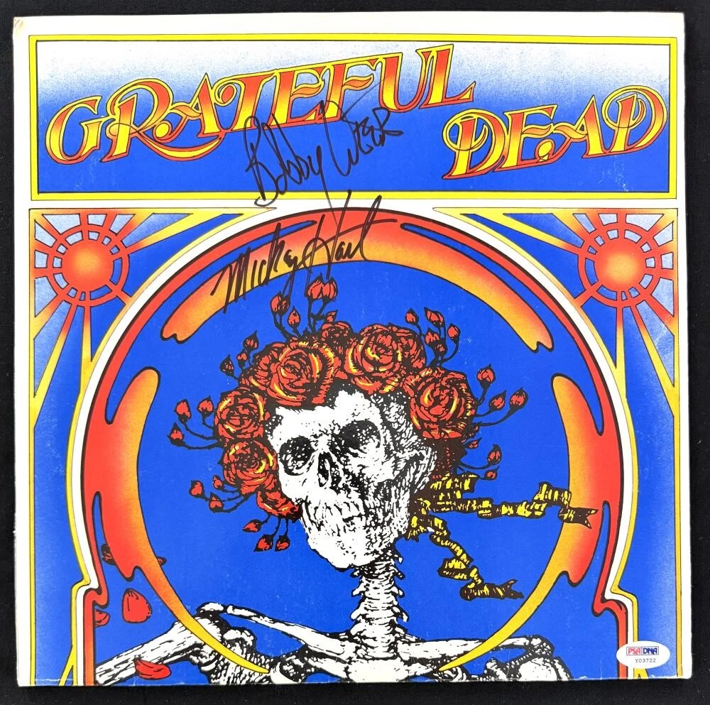 Bob Weir & Mickey Hart Signed Autograph Grateful Dead Album Record LP w/ PSA COA