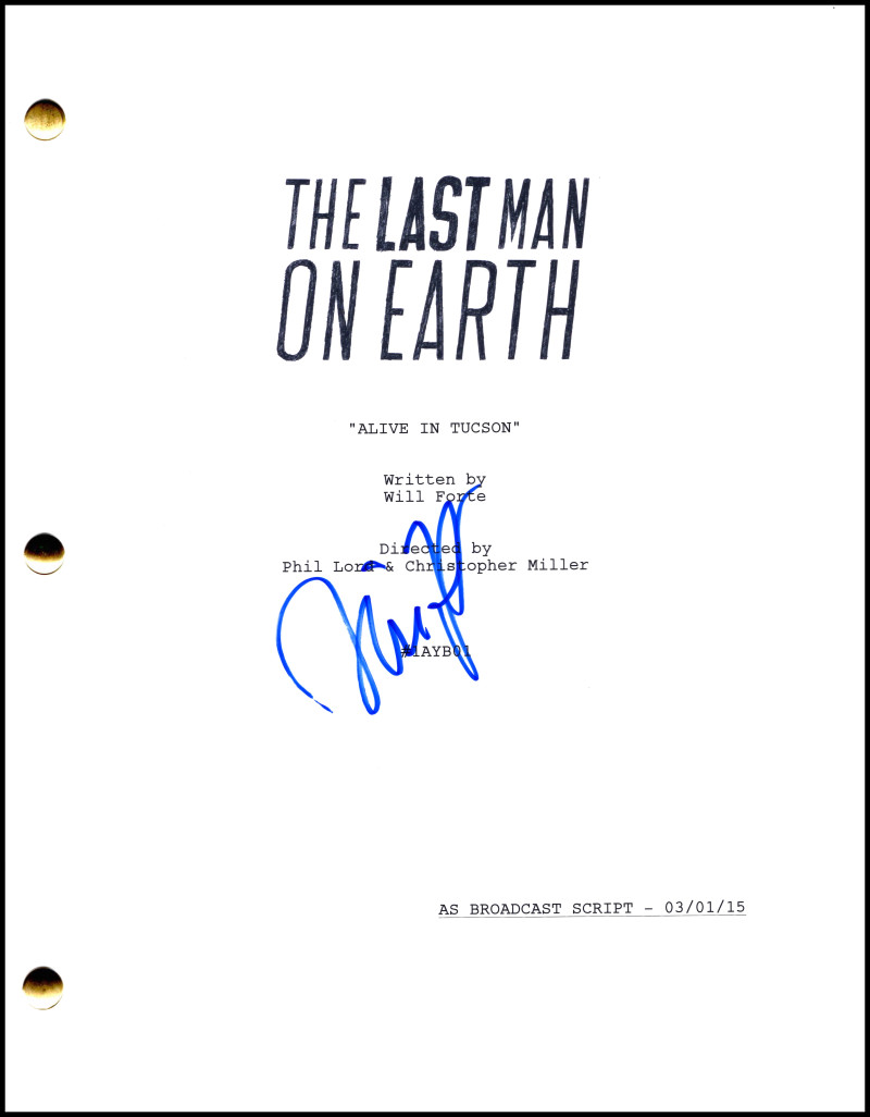 Will Forte Signed Autograph The Last Man on Earth Full Pilot Script Screenplay