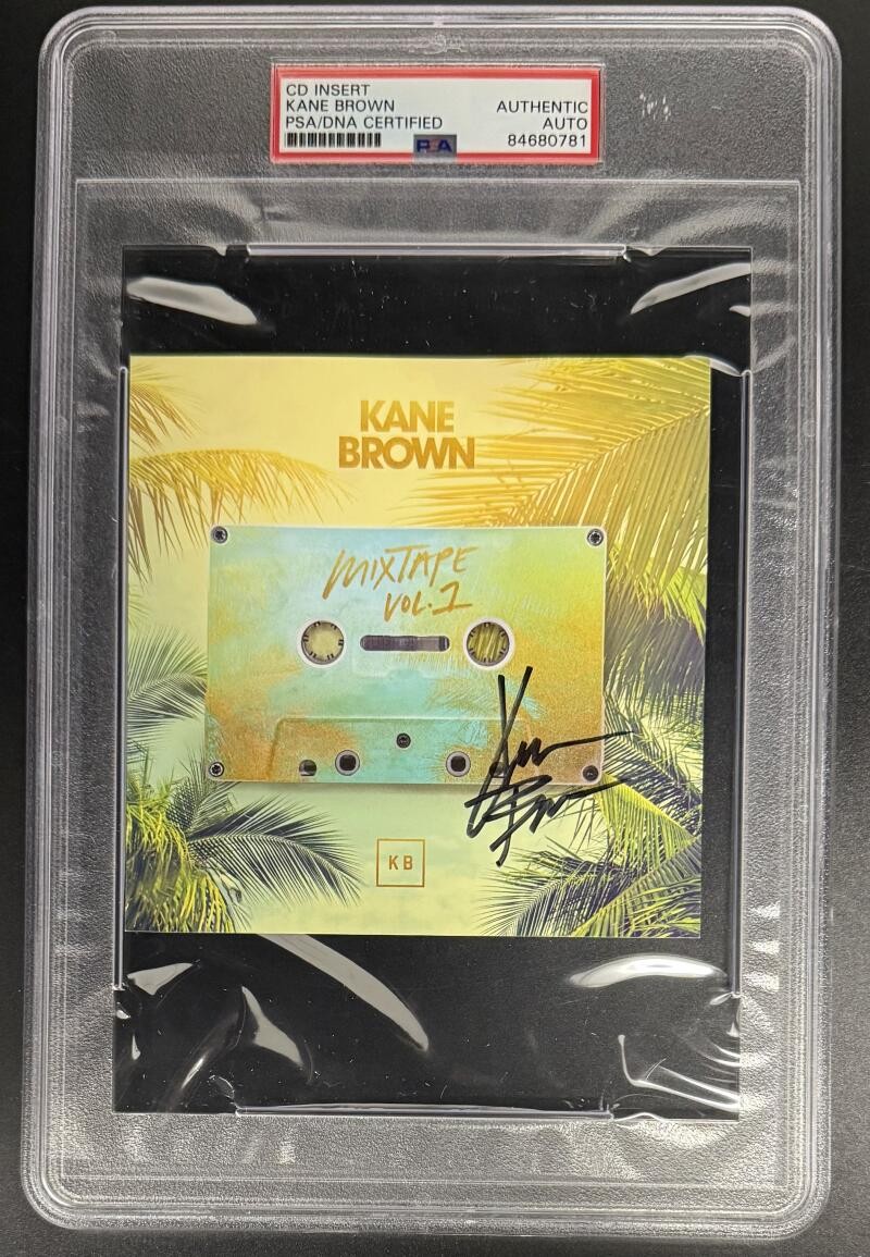 Kane Brown Signed Autograph PSA/DNA Slabbed Mixtape Volume 1 CD Cover COA