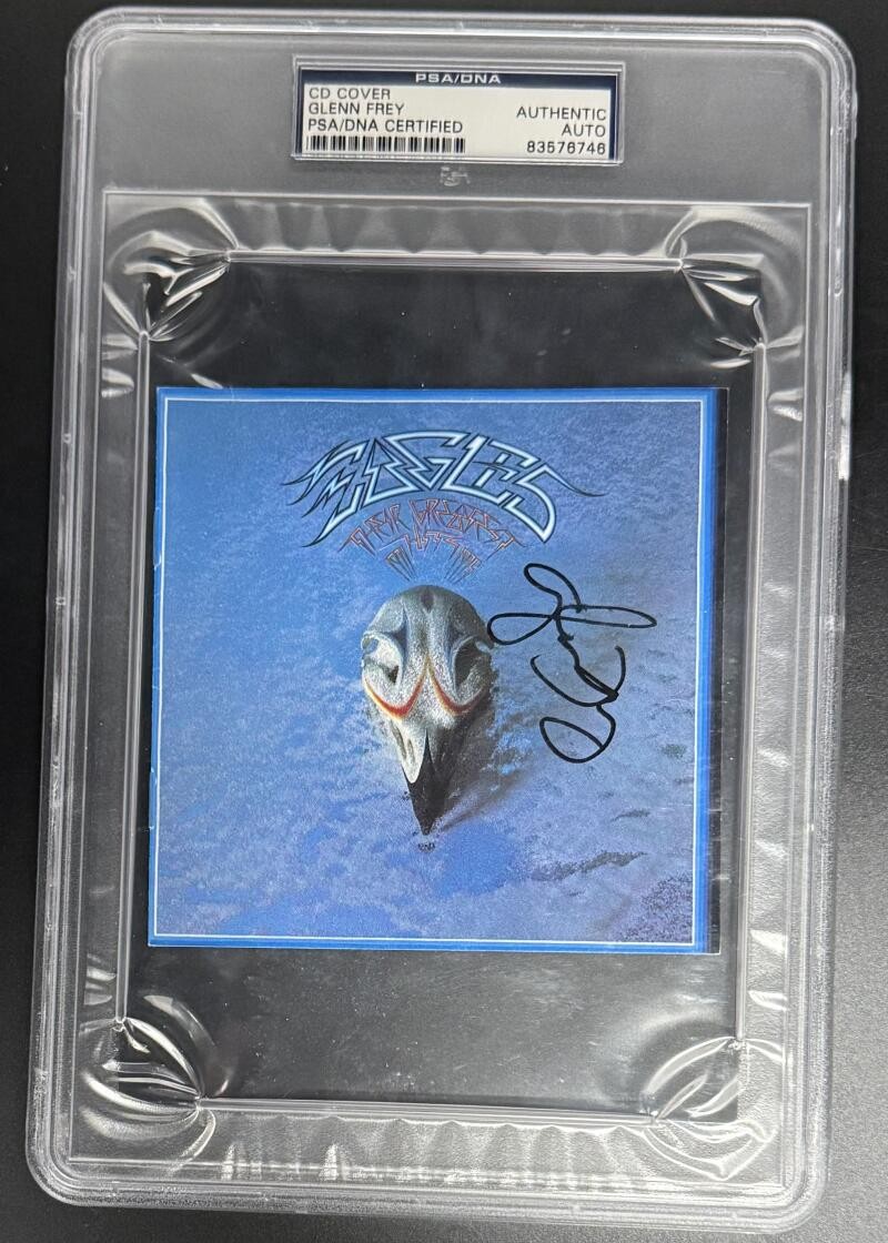 Glenn Frey Eagles Signed Autograph PSA/DNA Slabbed Encapsulated CD Cover COA