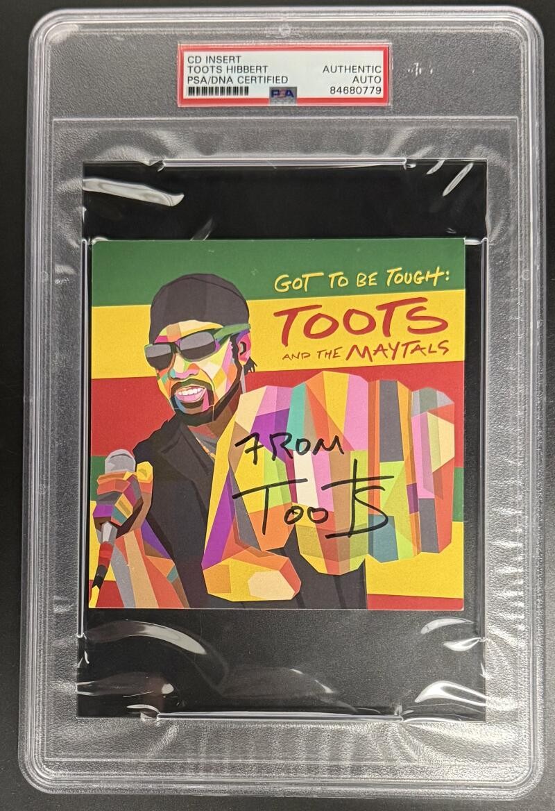 Toots Hibbert Signed Autograph PSA/DNA Slabbed Maytals Be Tough CD Cover COA