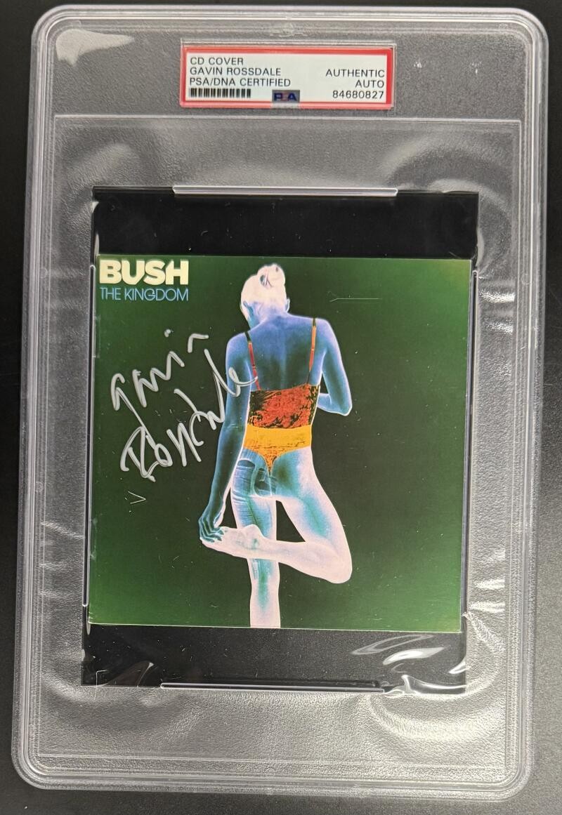 Gavin Rossdale Bush Signed Autograph PSA/DNA Slabbed CD Cover COA The Kingdom