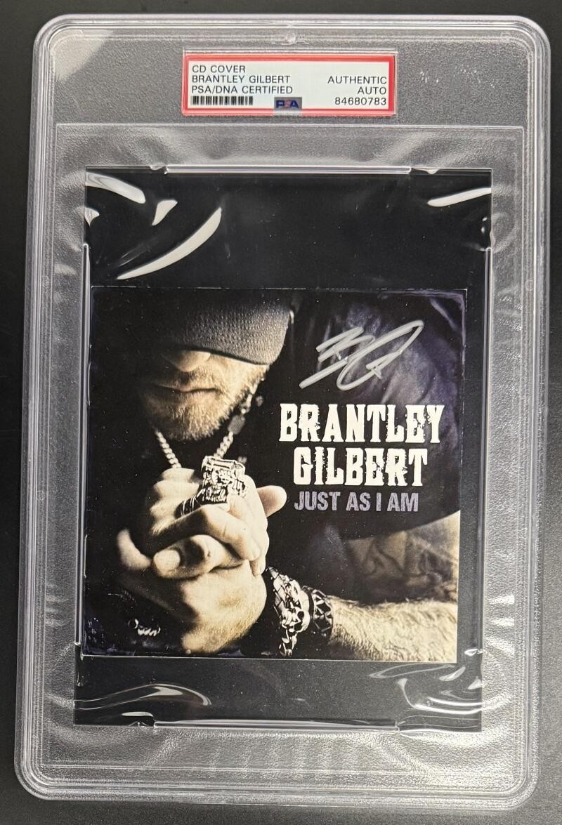 Brantley Gilbert Signed Autograph PSA/DNA Slabbed Just As I Am CD Cover COA