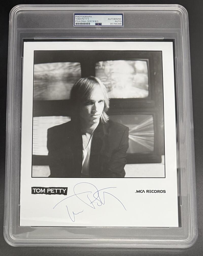 Tom Petty Signed Autograph Original Rare Promo PSA/DNA 8x10 COA Slabbed Photo