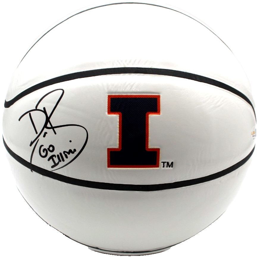 Dee Brown Signed Illinois Fighting Illini Basketball W/JSA COA WC431244 Witness
