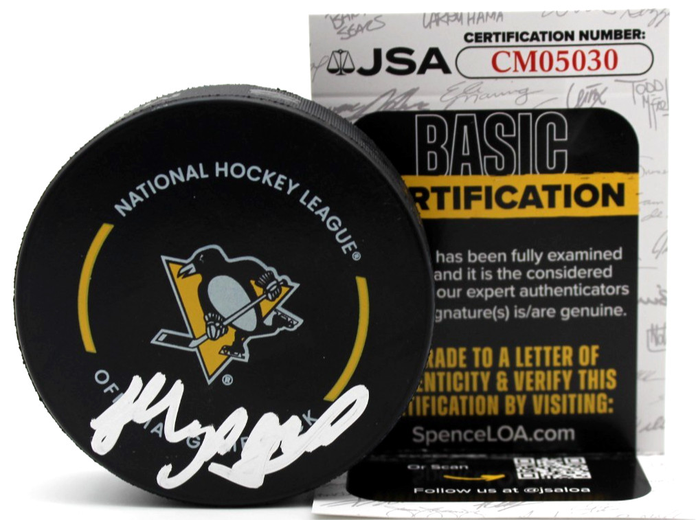 Sergei Murashov Signed Pittsburgh Penguins Hockey Game Puck w/JSA COA CM05030