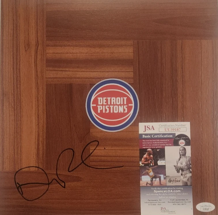 Duncan Robinson Signed Floorboard w/ JSA COA #UU39187 Detroit Pistons