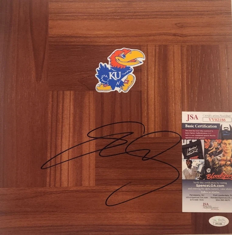 Josh Jackson Signed Floorboard w/ JSA COA #VV02186 Kansas Jayhawks