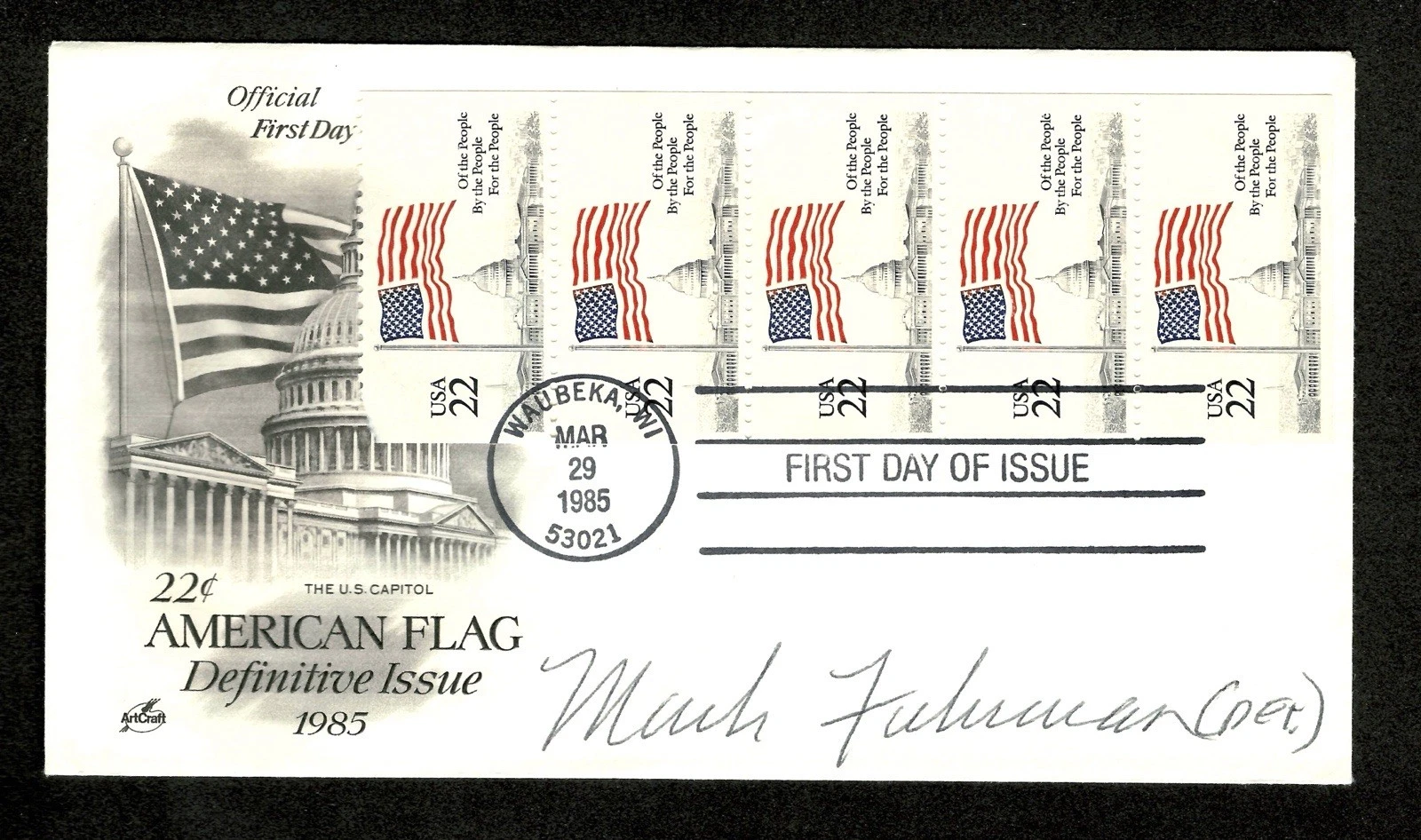 Mark Fuhrman Signed Autographed First Day Cover BAS Beckett OJ Simpson Trial