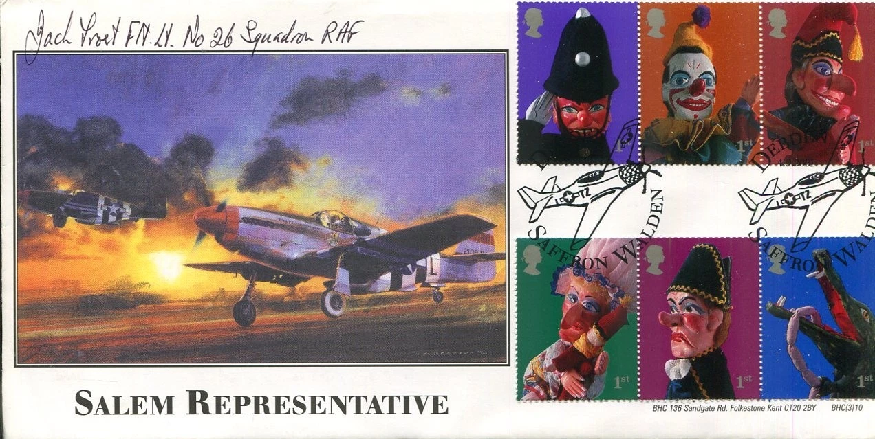 Air Commodore Jack Frost NO 26 Squadron Pilot RAF WWII War Signed Autograph