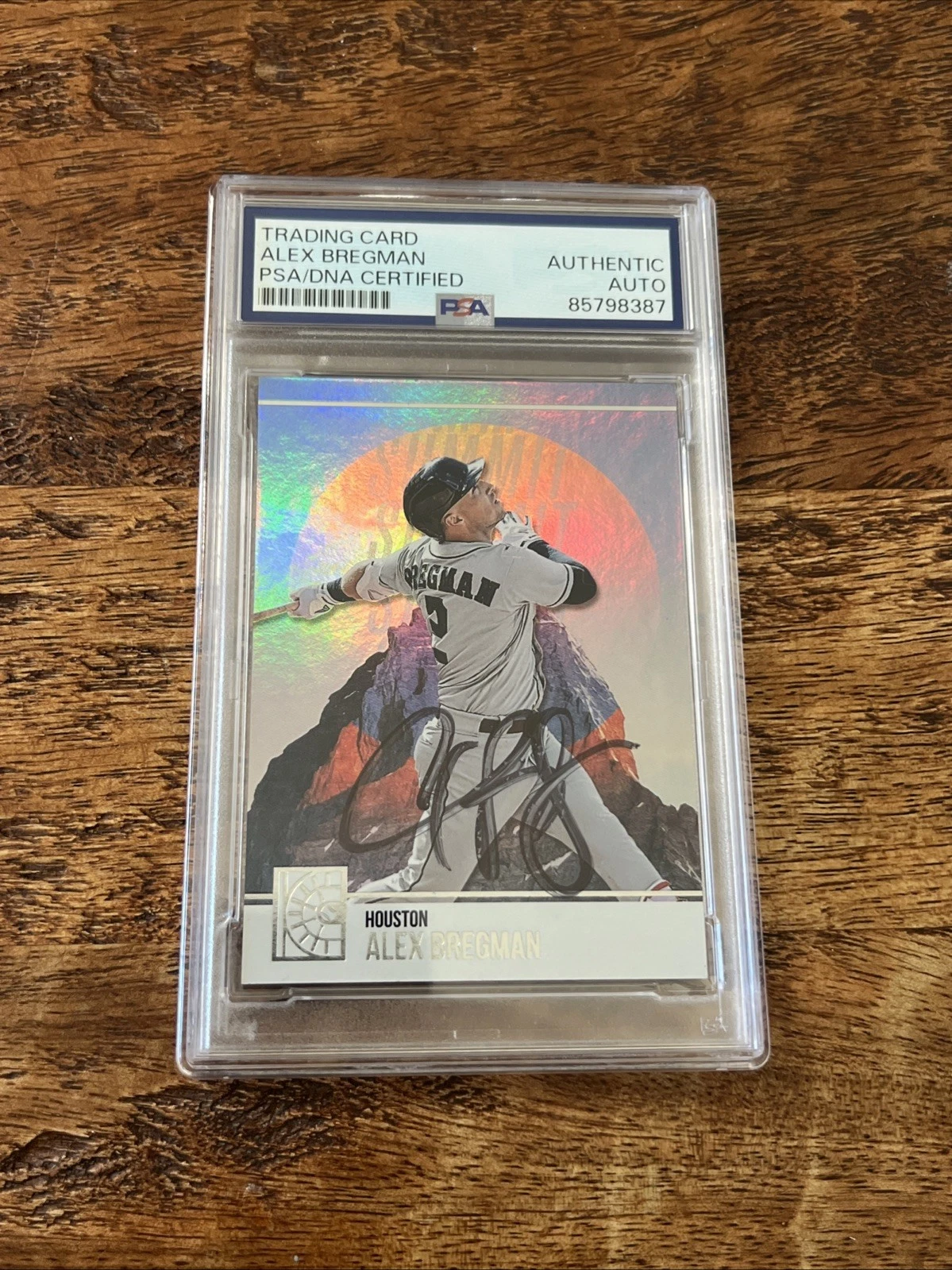 Alex Bregman IP Signed Panini Capstone Card Psa Dna Slab Autographed Astros