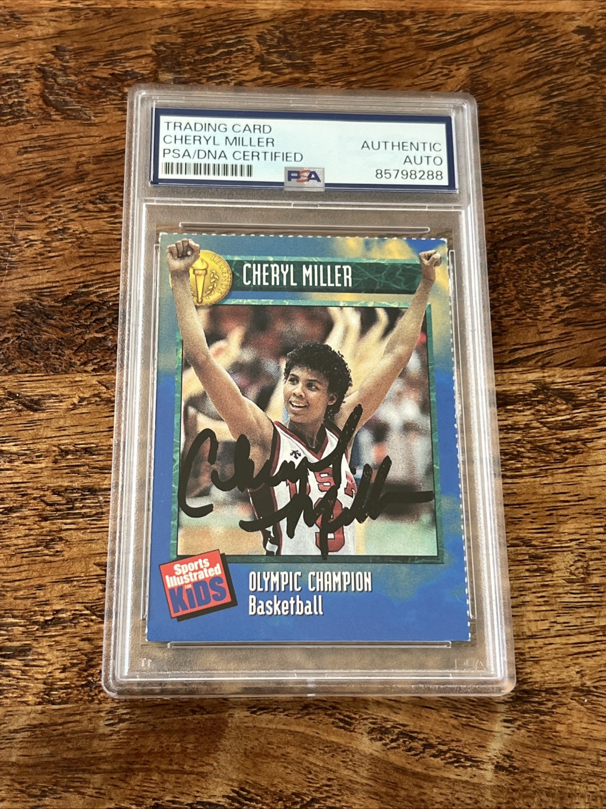 Cheryl Miller IP Signed Sports Illustrated Card Psa Dna Slab Autographed WNBA