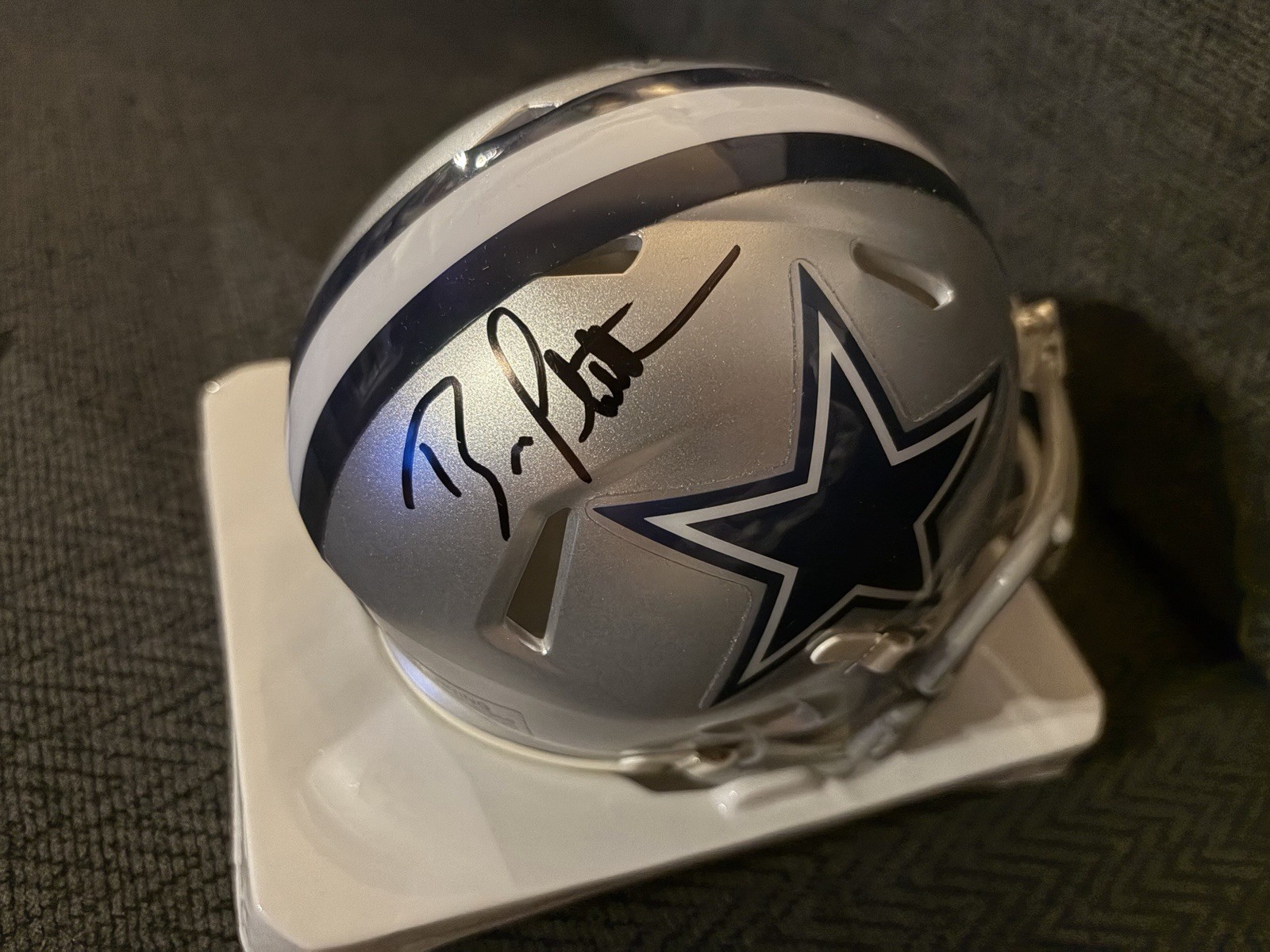 Brian Schottenheimer Signed Dallas Cowboys Mini Helmet Autographed