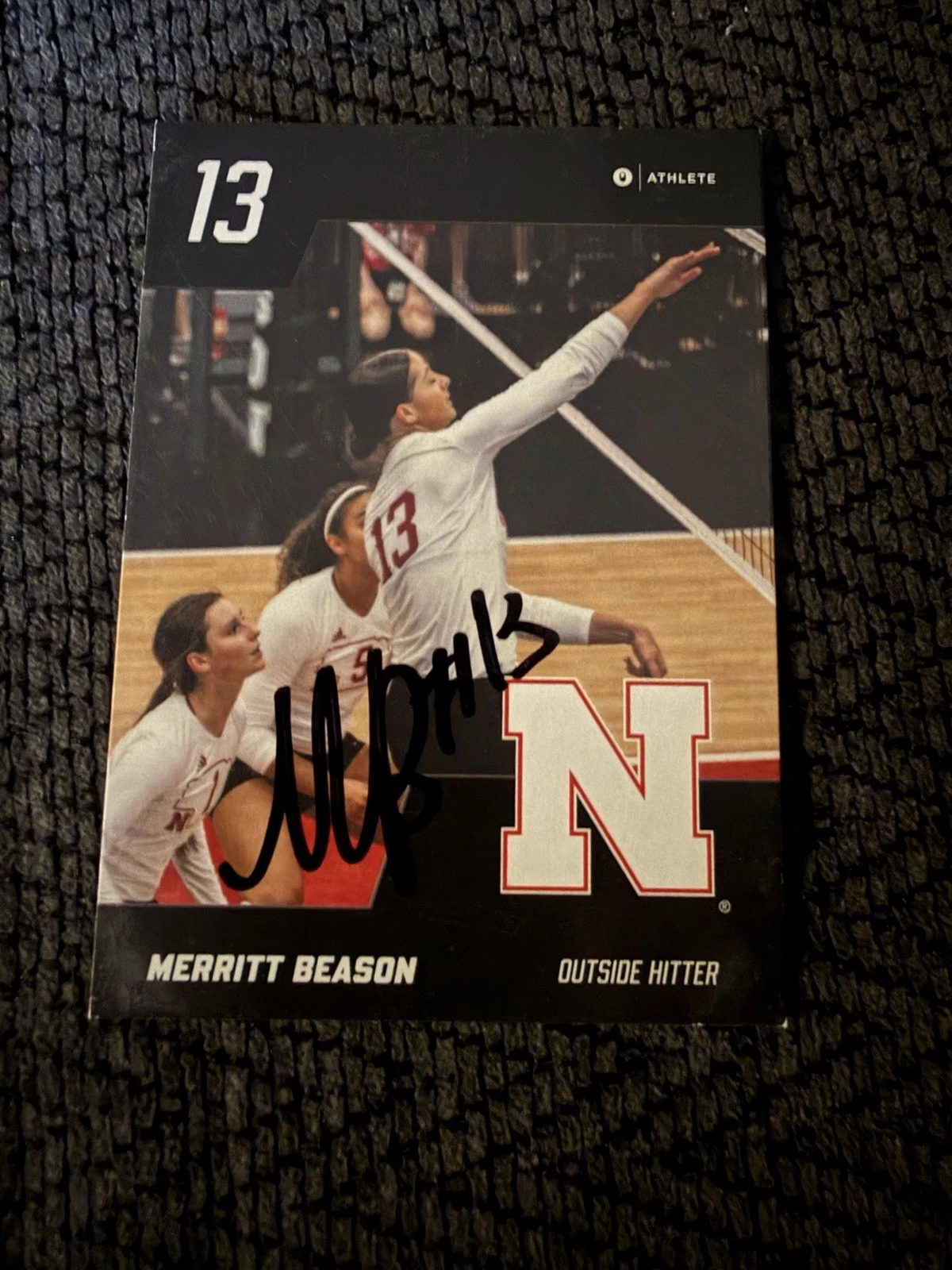Merritt Beason Signed In Person Trading Card Autographed Volleyball