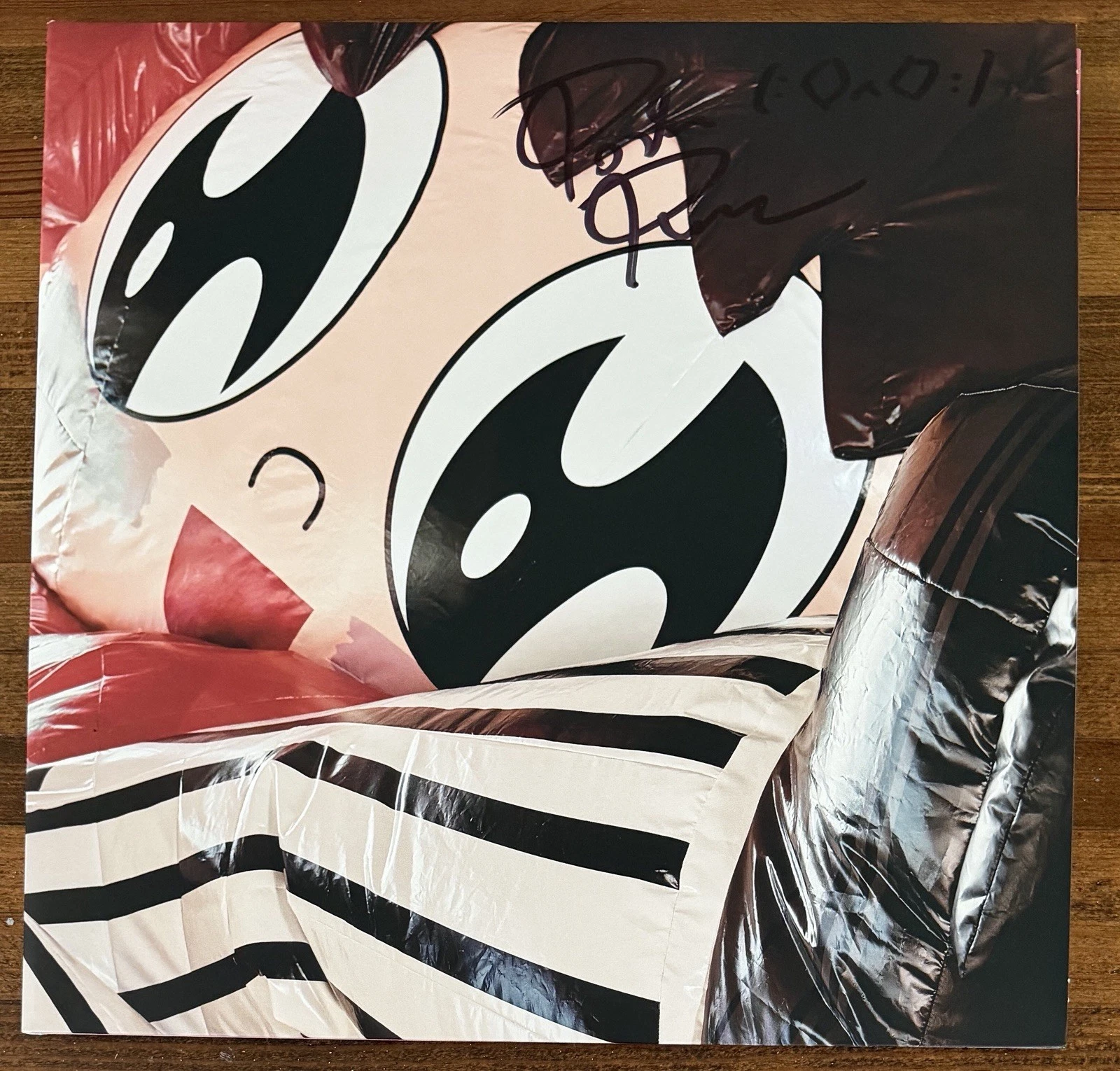 Porter Robinson Autograph SIGNED Red VINYL 2LP COVER Smile Album BAS Beckett COA