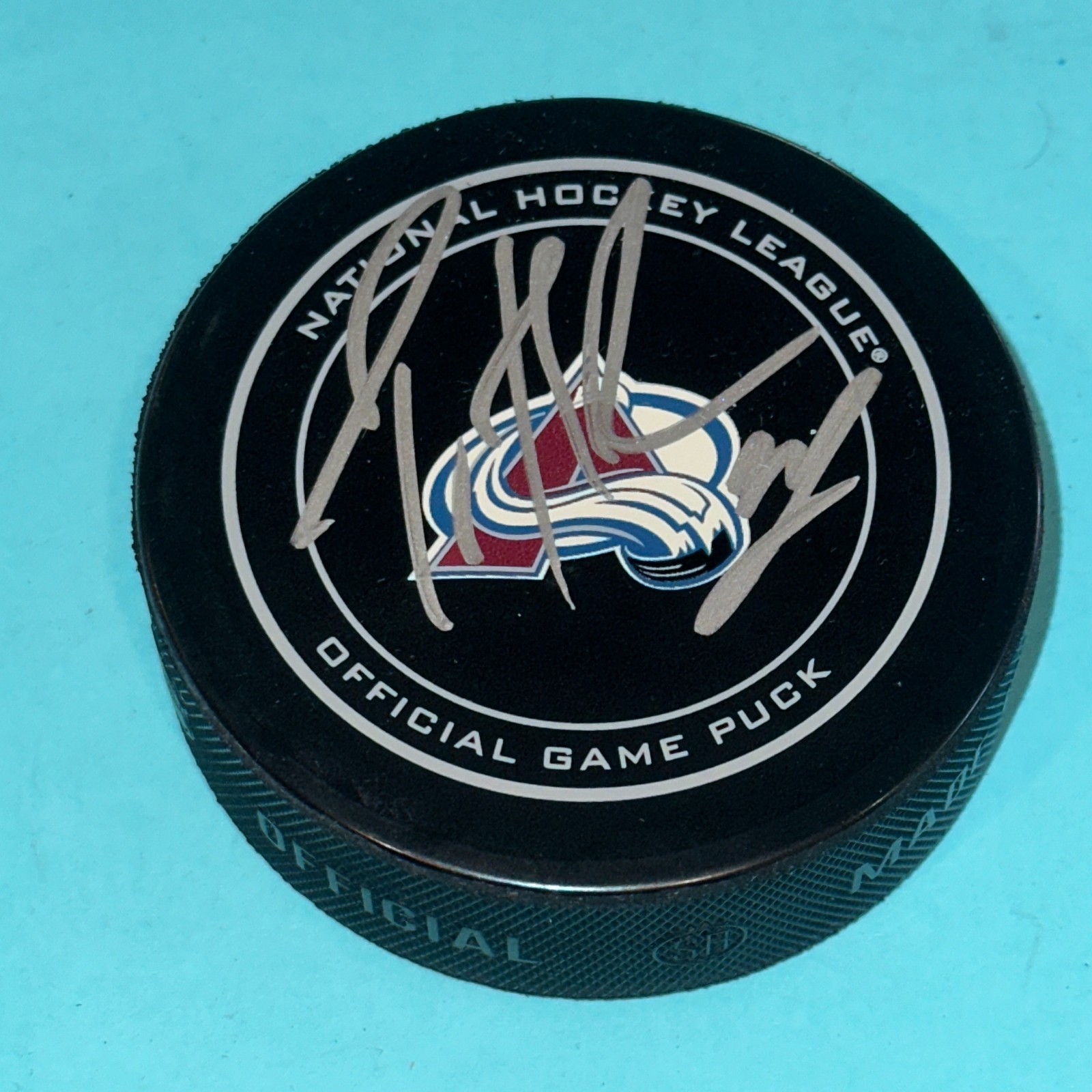 PATRICK ROY Signed Colorado AVALANCHE Official GAME Puck Beckett (BAS)