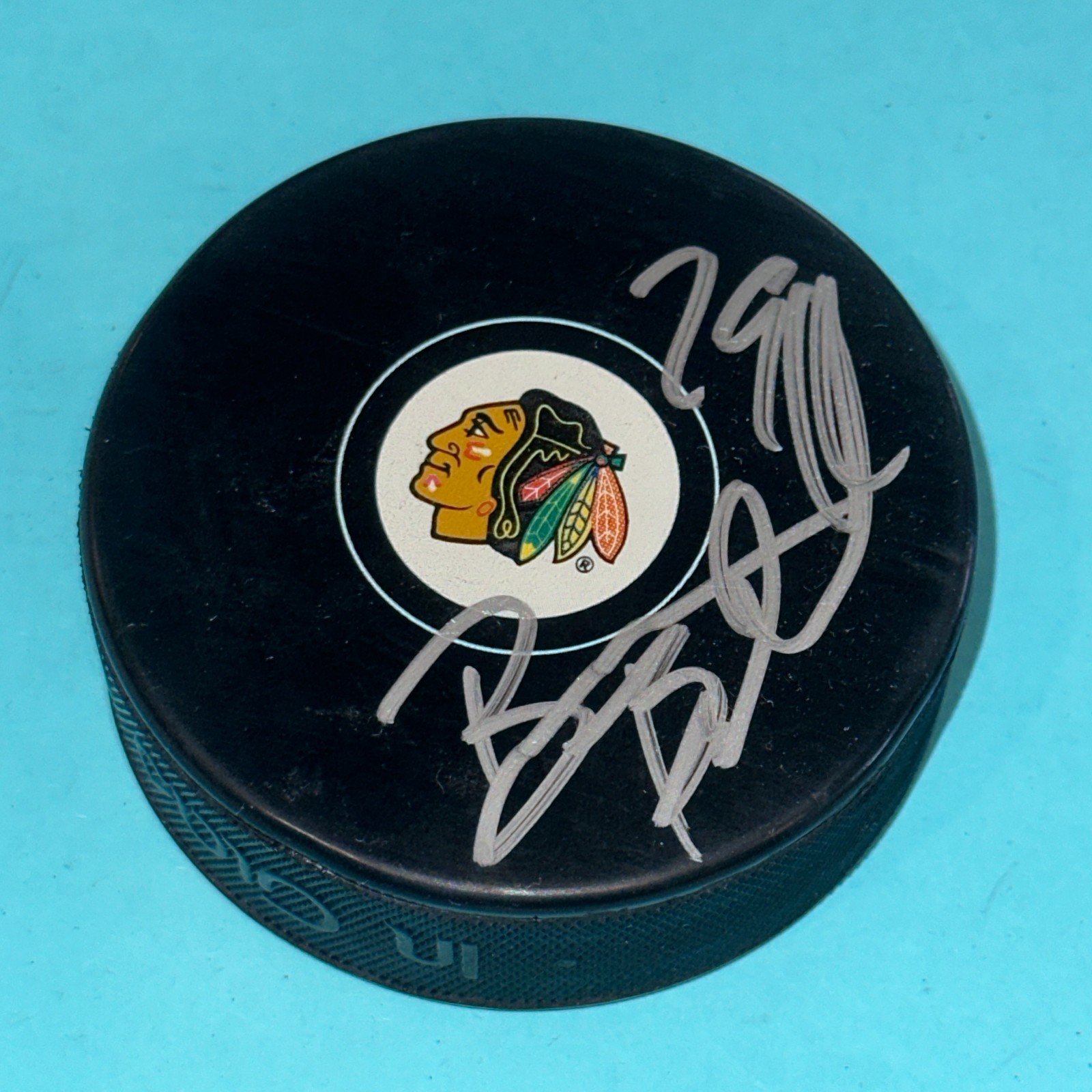 BRYAN BICKELL Signed Chicago BLACKHAWKS Puck Beckett (BAS)