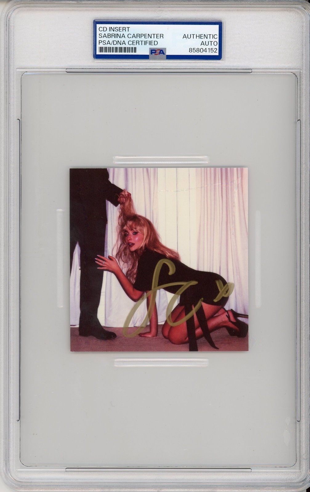 SIGNED Sabrina Carpenter Man's Best Friend Photograph Card PSA DNA COA AUTOGRAPH