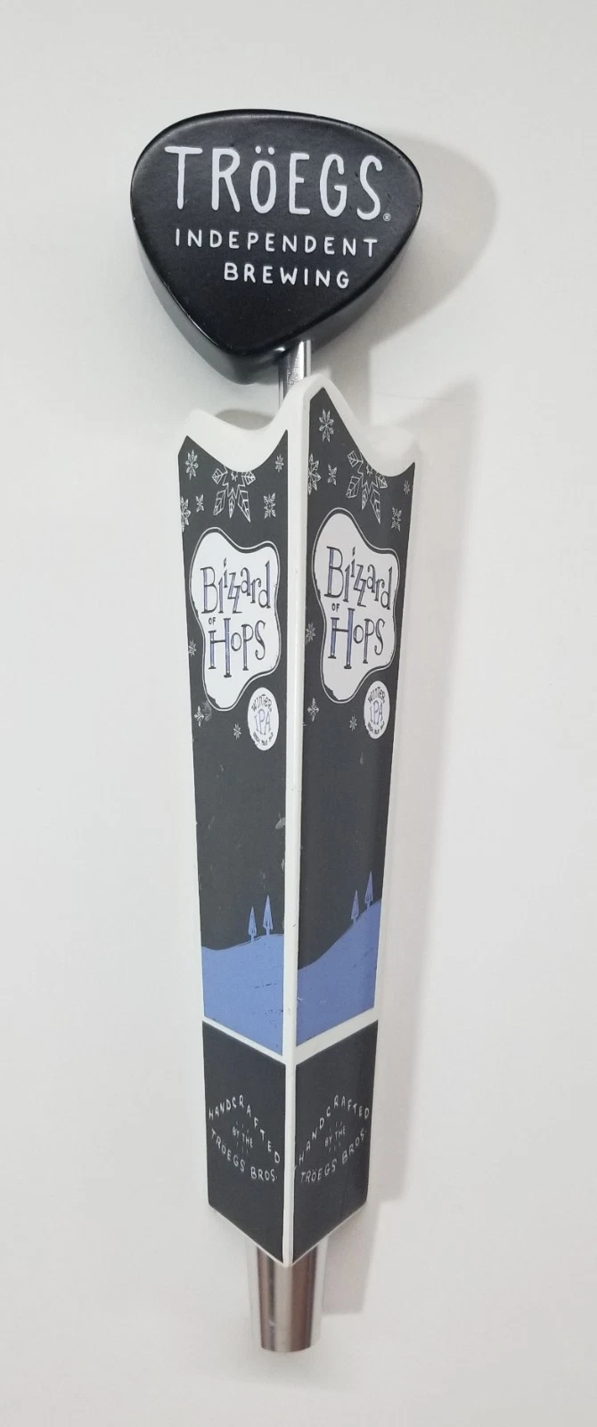 Troegs Independent Brewing Blizzard of Hops Winter IPA Beer Tap Handle Knob