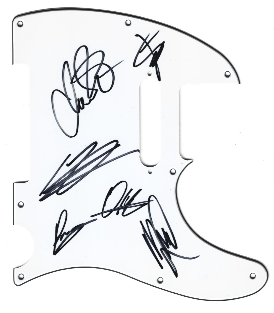 Delain REAL hand SIGNED Guitar Pickguard #1 COA Autographed Charlotte Wessels +5