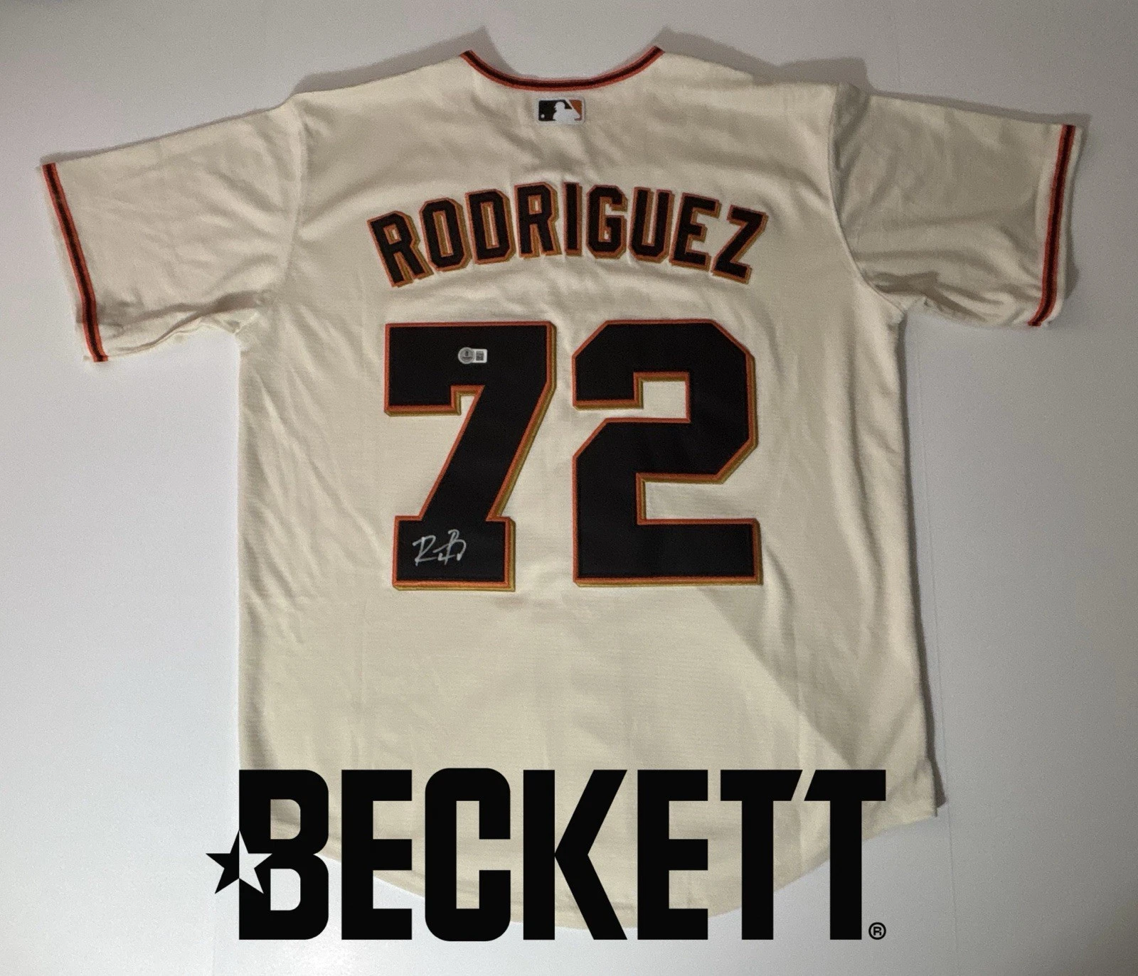 Randy Rodriguez Signed Jersey San Francisco Giants Autographed Beckett Authentic