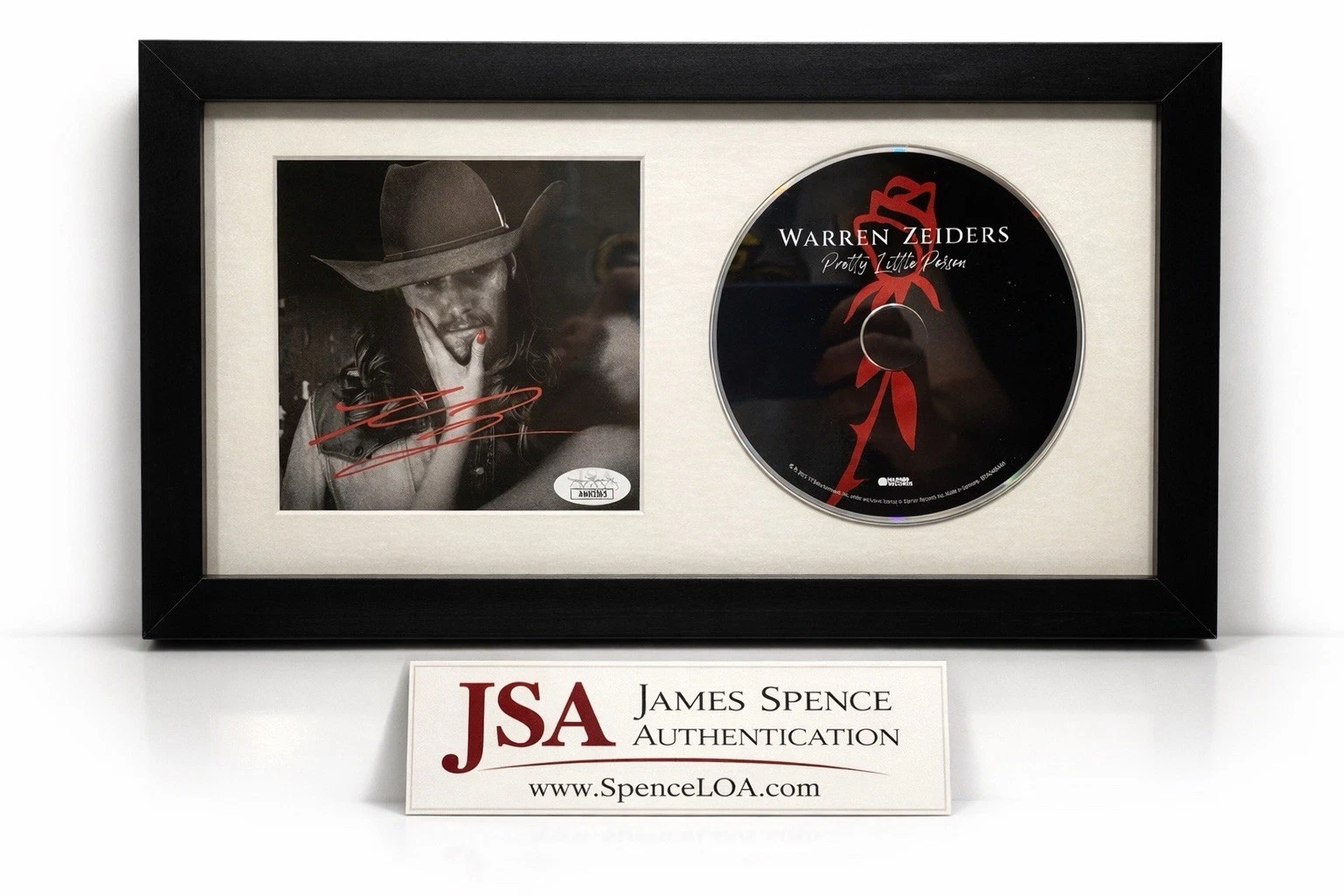 Warren Zeiders Signed CD Framed Pretty Little Poison JSA Authntic Autographed