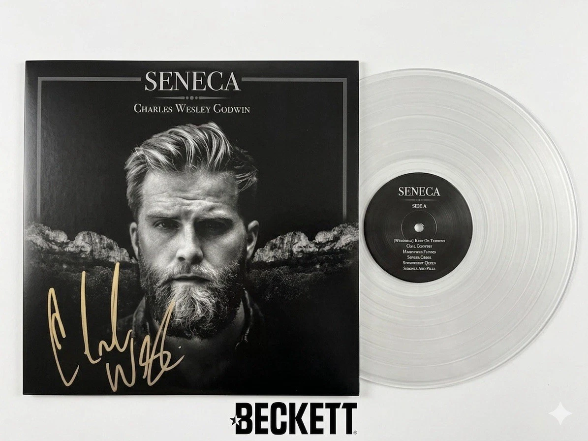 Charles Wesley Godwin Signed Vinyl Seneca Beckett Authentic Autograph