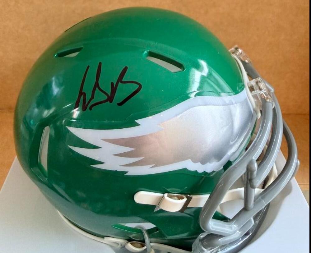 LEGARRETTE BLOUNT PHILADELPHIA EAGLES THROWBACK  MINI HELMET JSA