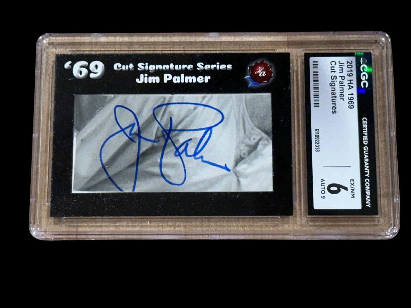 Jim Palmer 2019 HA Historic Autographs 1969 Baltimore Orioles HOF Signed CGC